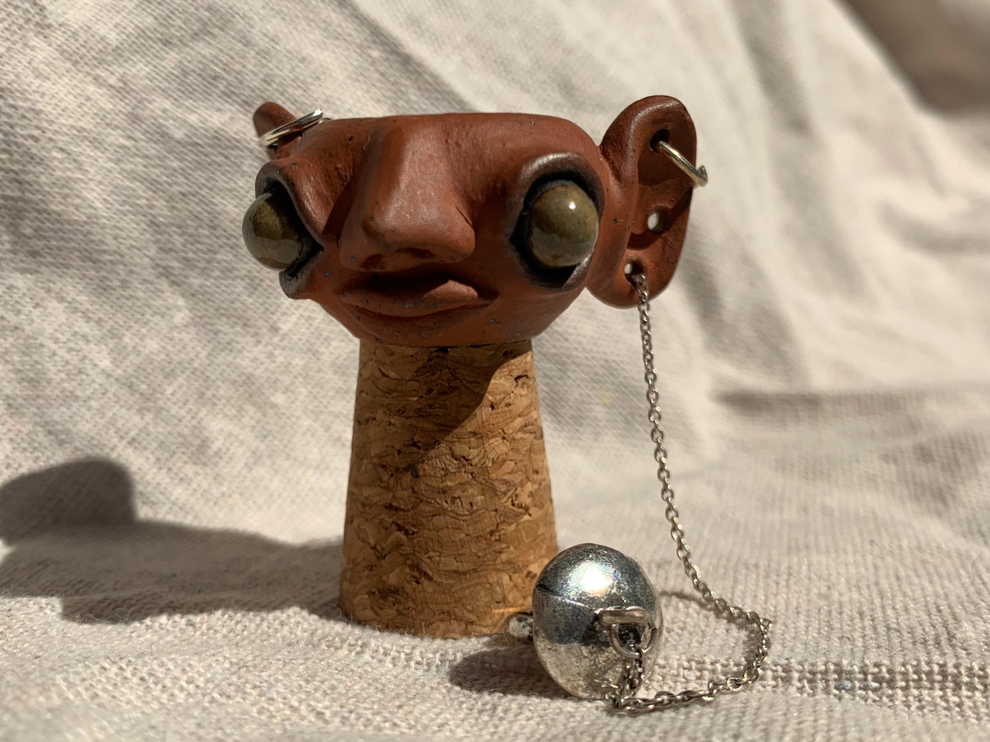 Miniature Ceramic Neckless Pothead